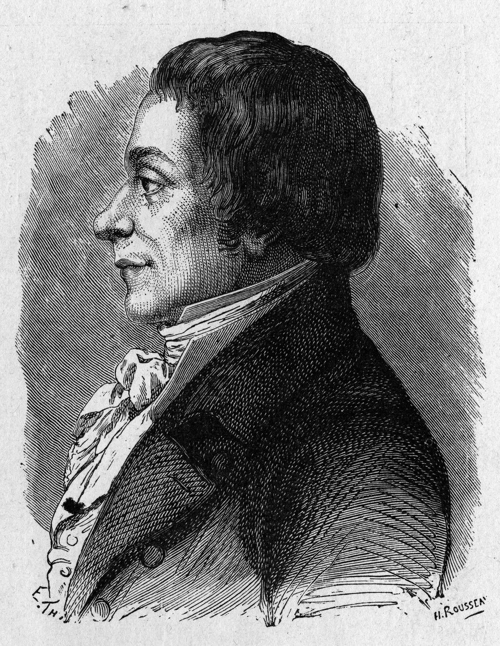 Retrato de Joseph Lakanal (1762 - 1845), político francês - no "Album de la Science; ilustres estudiosos; Grandes descobertas" 1896. de French School