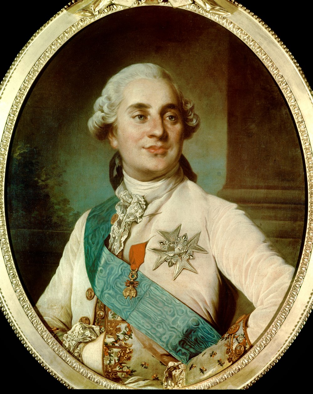 Retrato do Rei Luís XVI (1754-1793) aos 30 anos de pintura anónima da Escola Francesa. 1784. Paris, Musee Carnavalet. - Retrato do Rei Luís XVI (1754-1793) aos 30 anos de idade. Pintura anónima da Escola Inglesa. 1784. Museu Carnavalet, Paris. de French School