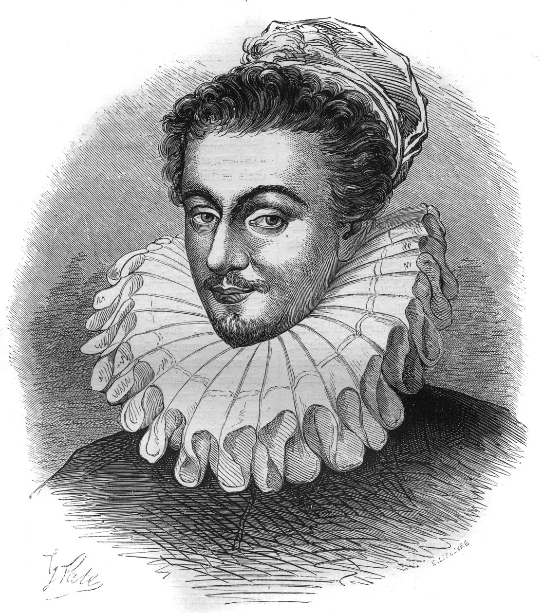 Retrato do Cavaleiro Carre, Embaixador da Inglaterra perto de Sixte V (Felice Peretti de French School