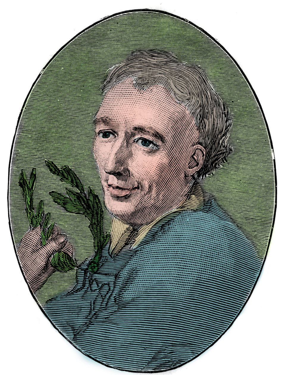 Retrato de Laurence Eusden (1688-1730) poeta inglês. de French School