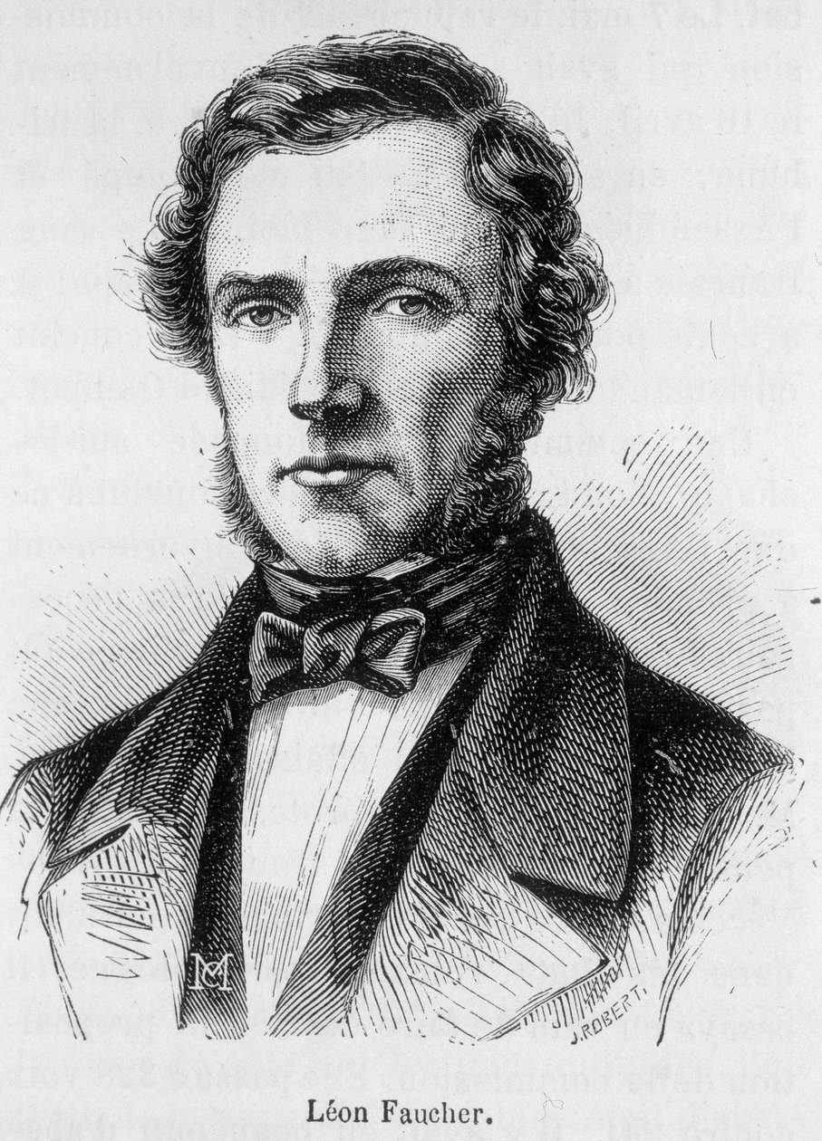 Retrato de Leon Faucher de French School