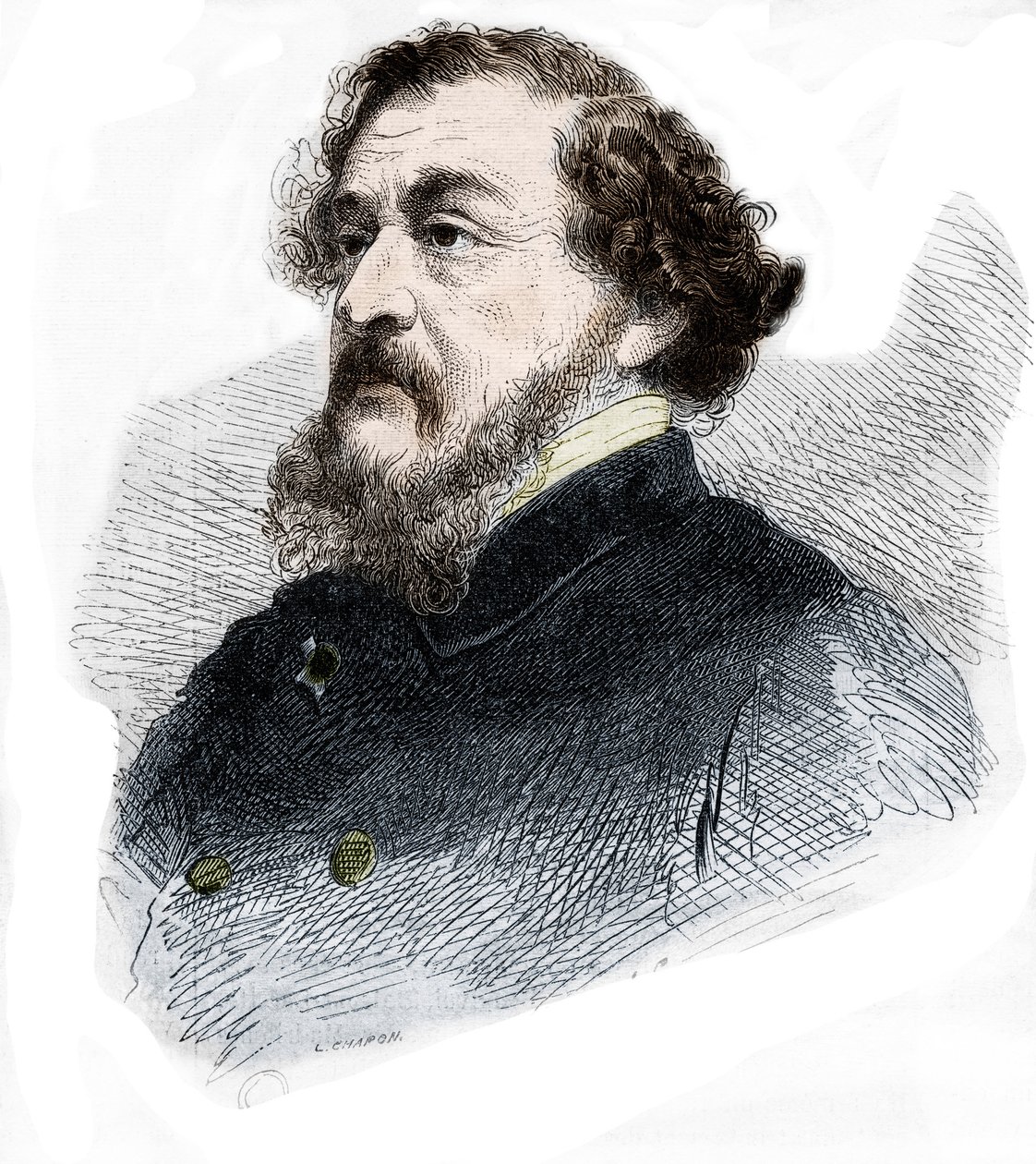 Retrato de Leon Gozlan, jornalista e romancista francês (1803 - 1866). de French School