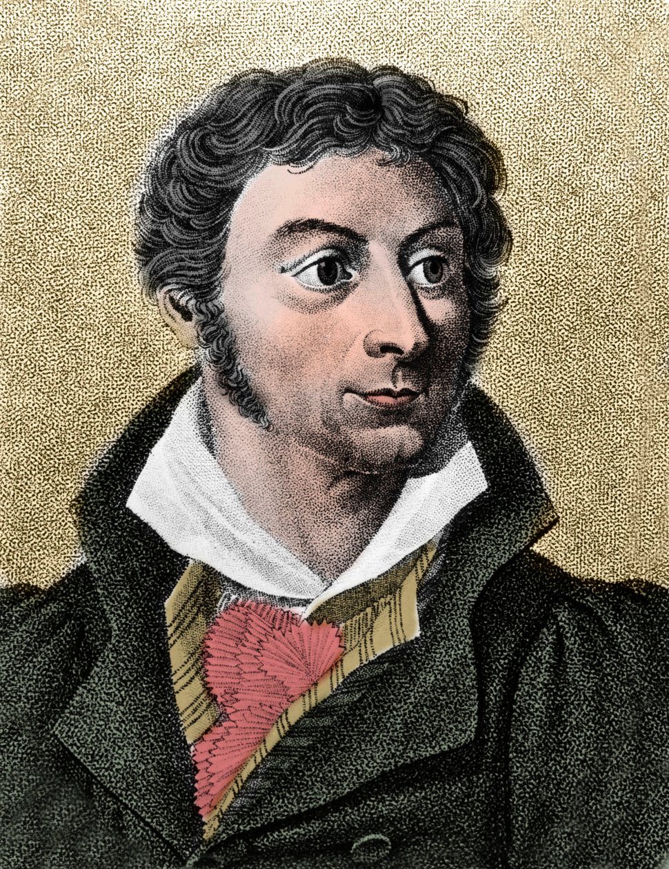 Retrato de Lorenz Oken (1779-1851). Naturalista e filósofo alemão de French School