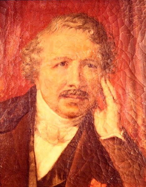 Retrato de Louis-Jacques Daguerre (1787-1851) (óleo sobre tela) de French School