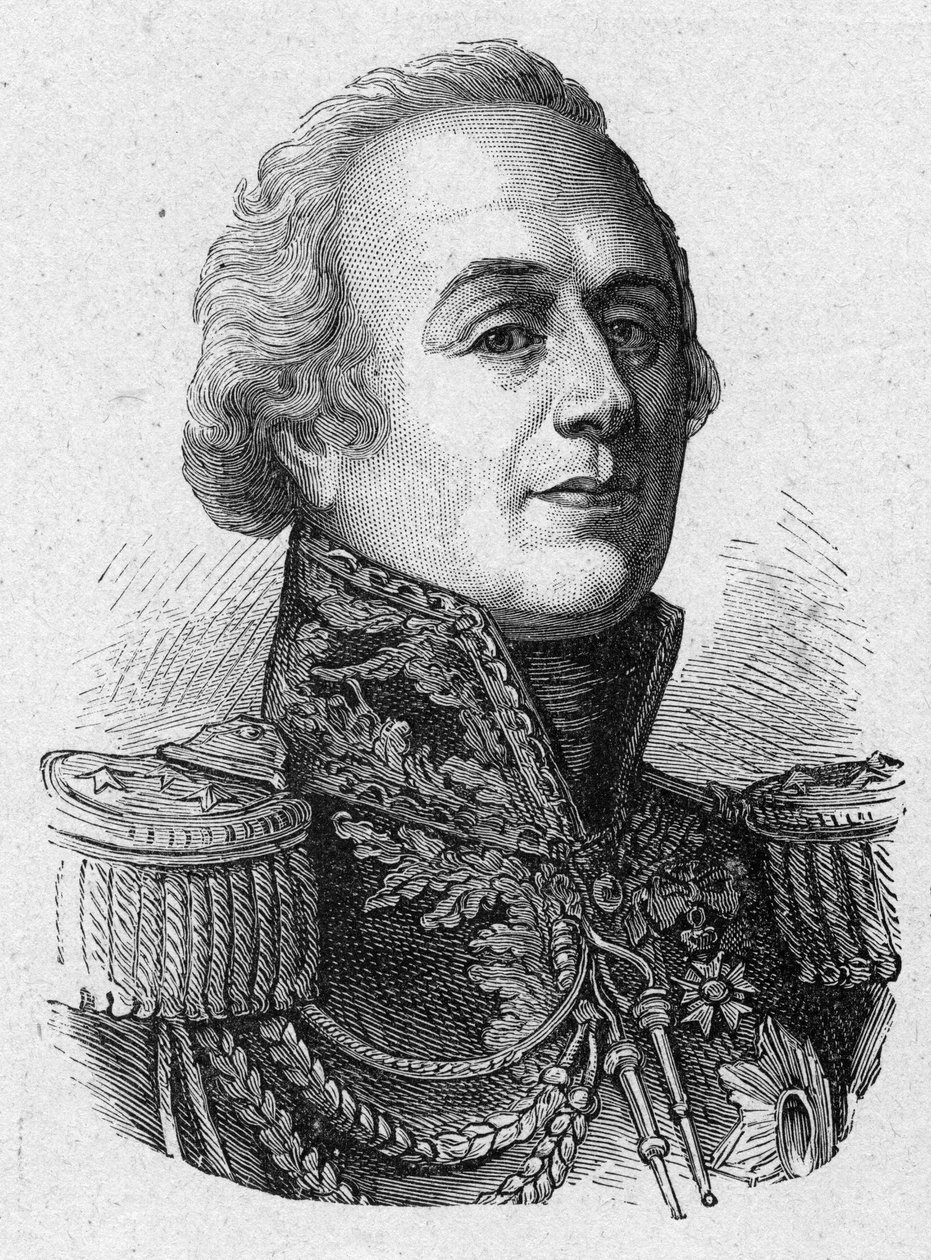 Retrato de Louis-Marie (Louis Marie) por Narbonne Lara, Conde e General francês (1755 -1813) de French School