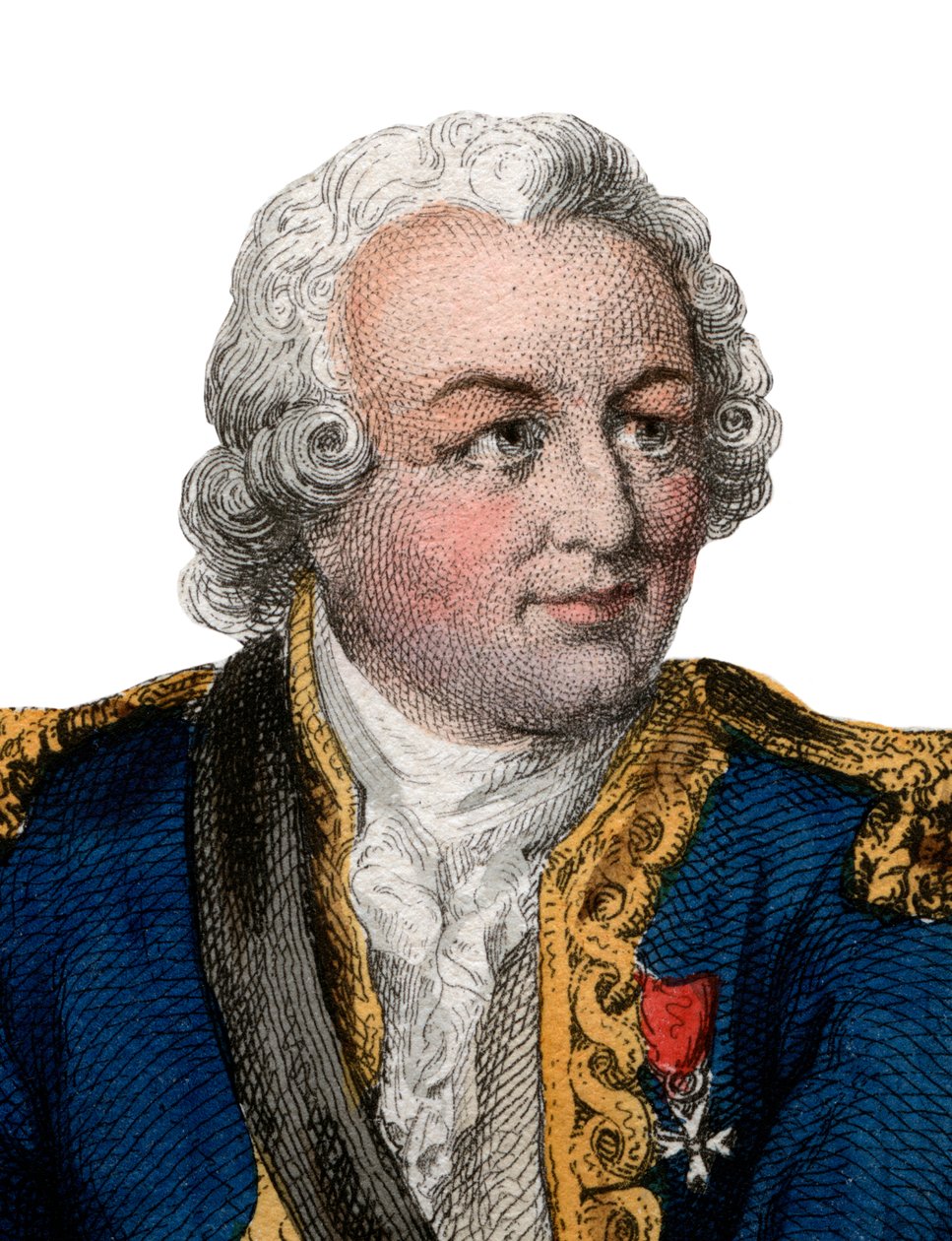 Retrato de Louis Antoine, Comte de Bougainville (1729-1811), almirante francês e explorador. de French School