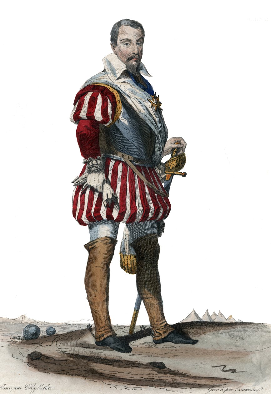Retrato de Louis Des Balbes de Berton de Crillon (1543-1615), soldado francês chamou o homem sem medo. de French School