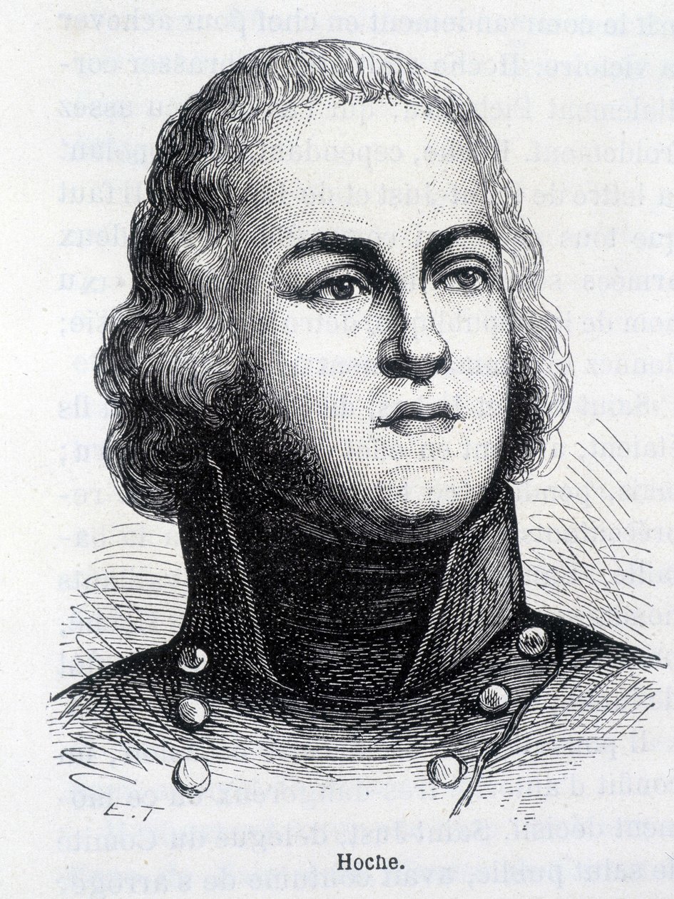 Retrato de Louis Lazare Hoche (1768-1797), general francês - em "L