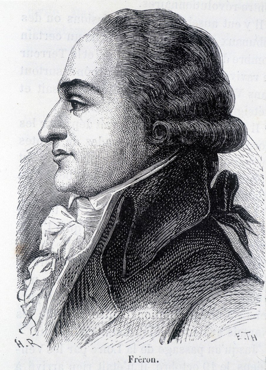 Retrato de Louis Marie Stanislas Freron (1754-1802), publicista francês - em "L