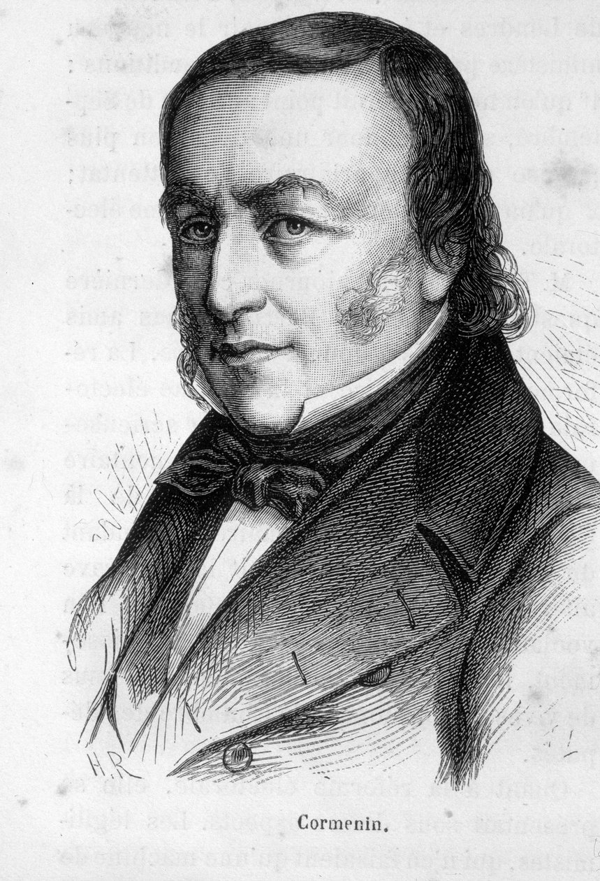 Retrato de Louis Marie de La Haye Visconde de Cormenin de French School