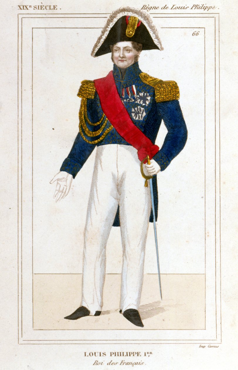 Retrato de Luís Filipe I, Rei dos Franceses. de French School