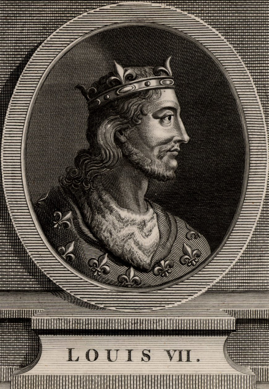 Retrato de Luís VII de French School
