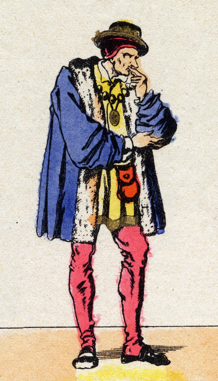 Retrato de Luís XI (1423-1483), Rei de França. de French School