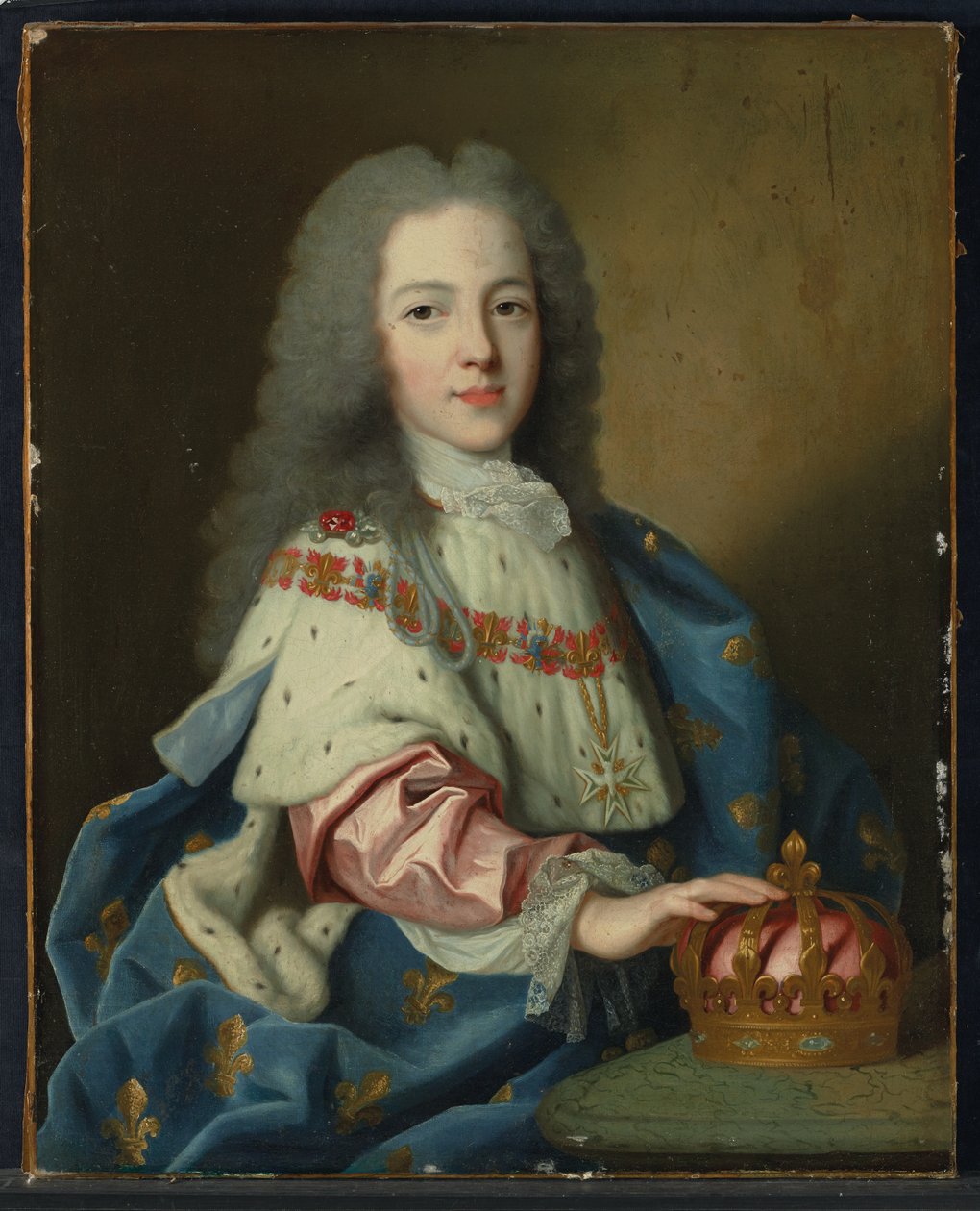 Retrato de Luís XV quando criança, c.1720 de French School