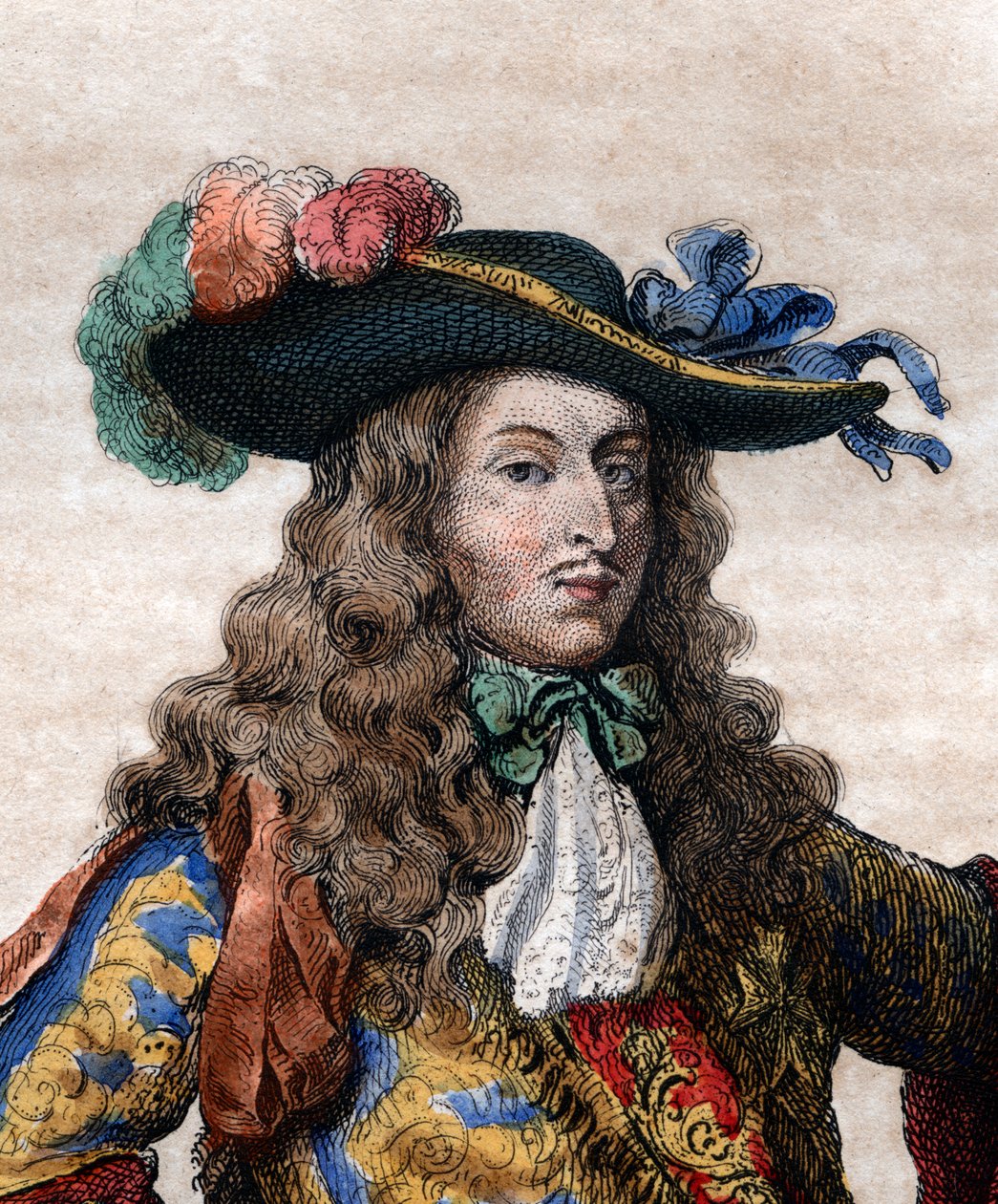 Retrato de Louis de Bourbon, Príncipe do Conde (1621-1686), general francês, conhecido como le Grand Conde. de French School