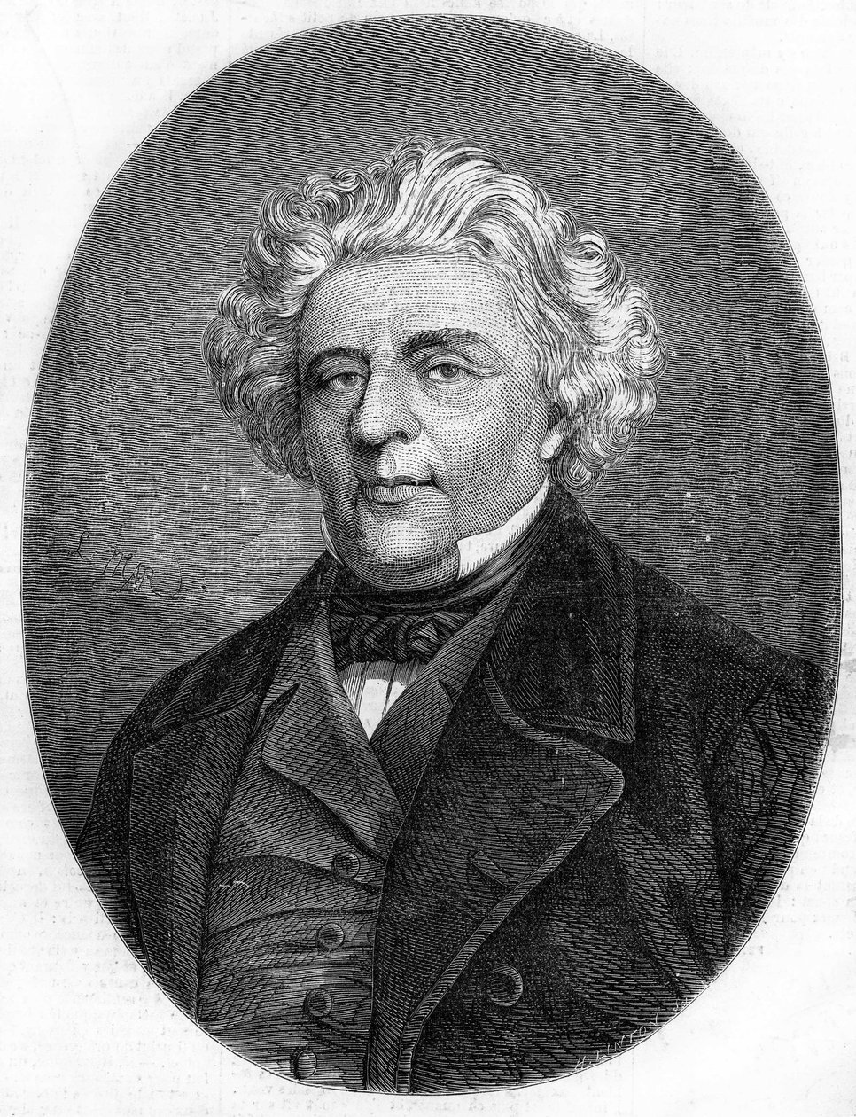 Retrato de Luigi Lablache (1794-1858), cantor de ópera francês. de French School