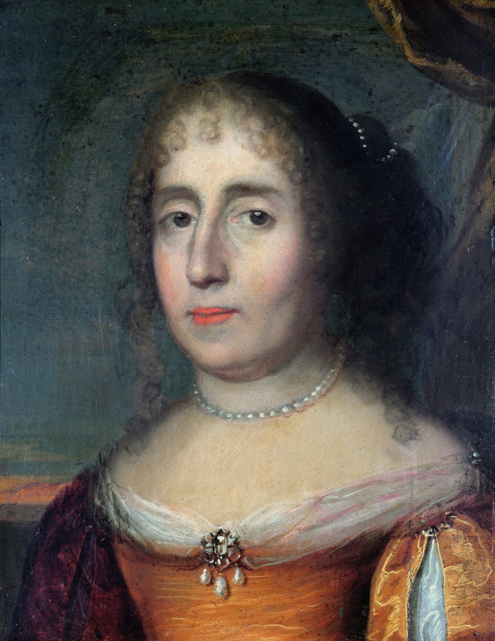 Retrato de Madame de Scudery (1607-1701) de French School