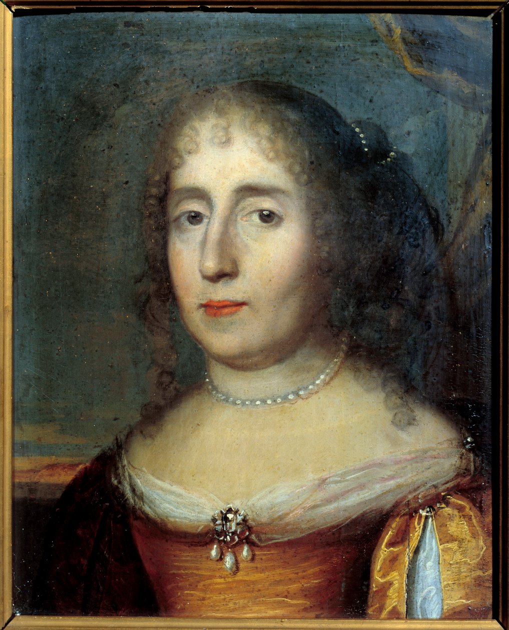 Retrato de Madame de Scudery (ou Madeleine de Scuderi (1607 - 1701), mulher francesa de letras). Pintura anônima da escola francesa de French School
