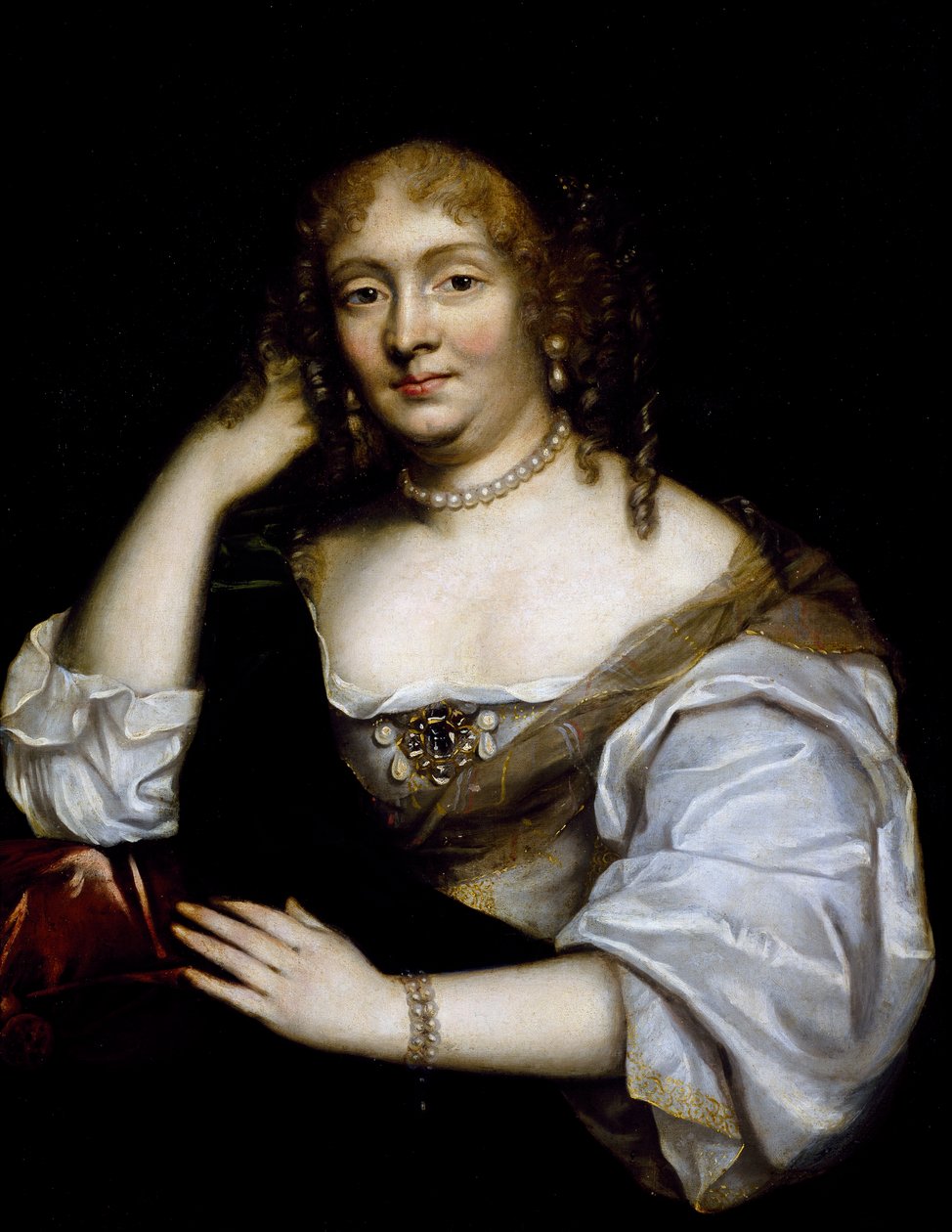 Retrato de Madame de Sevigne, depois de 1670 (óleo sobre tela) de French School
