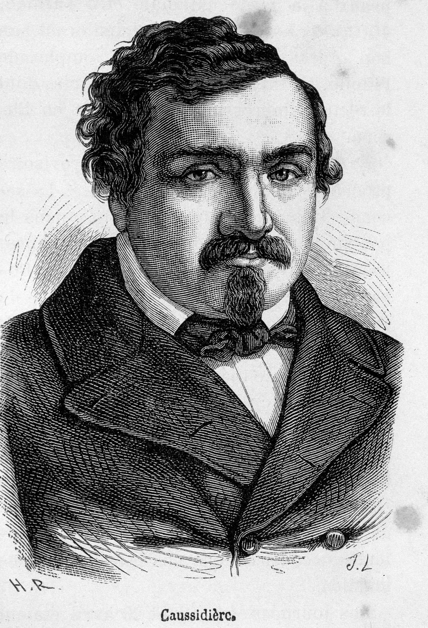 Retrato de Marc Caussidiere, político francês (1808-1861). de French School
