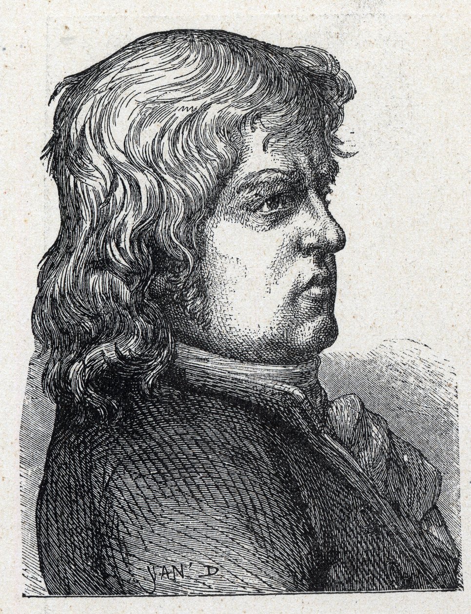 Retrato de Marc Guillaume Alexis Vadier (1736 -1828), político revolucionário francês. Gravura de 1889. Coleção privada. de French School