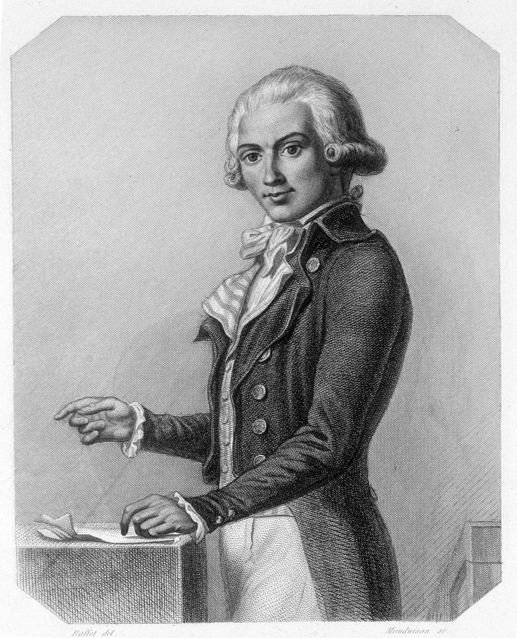 Retrato de Marguerite Elie Guadet, política francesa (1758-1794). Em "L