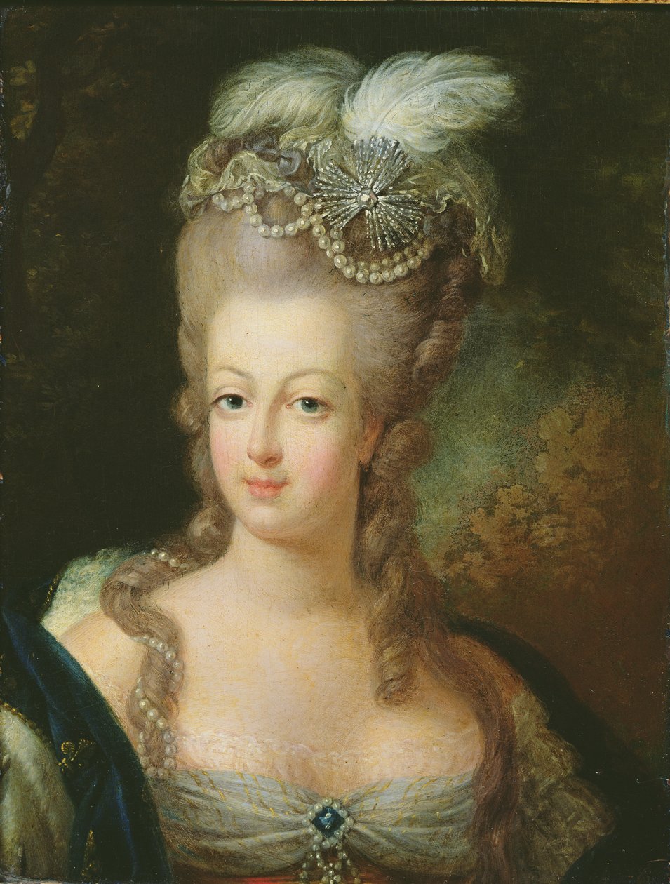Retrato de Maria Antonieta de Habsburgo-Lorena (1755-93) de French School