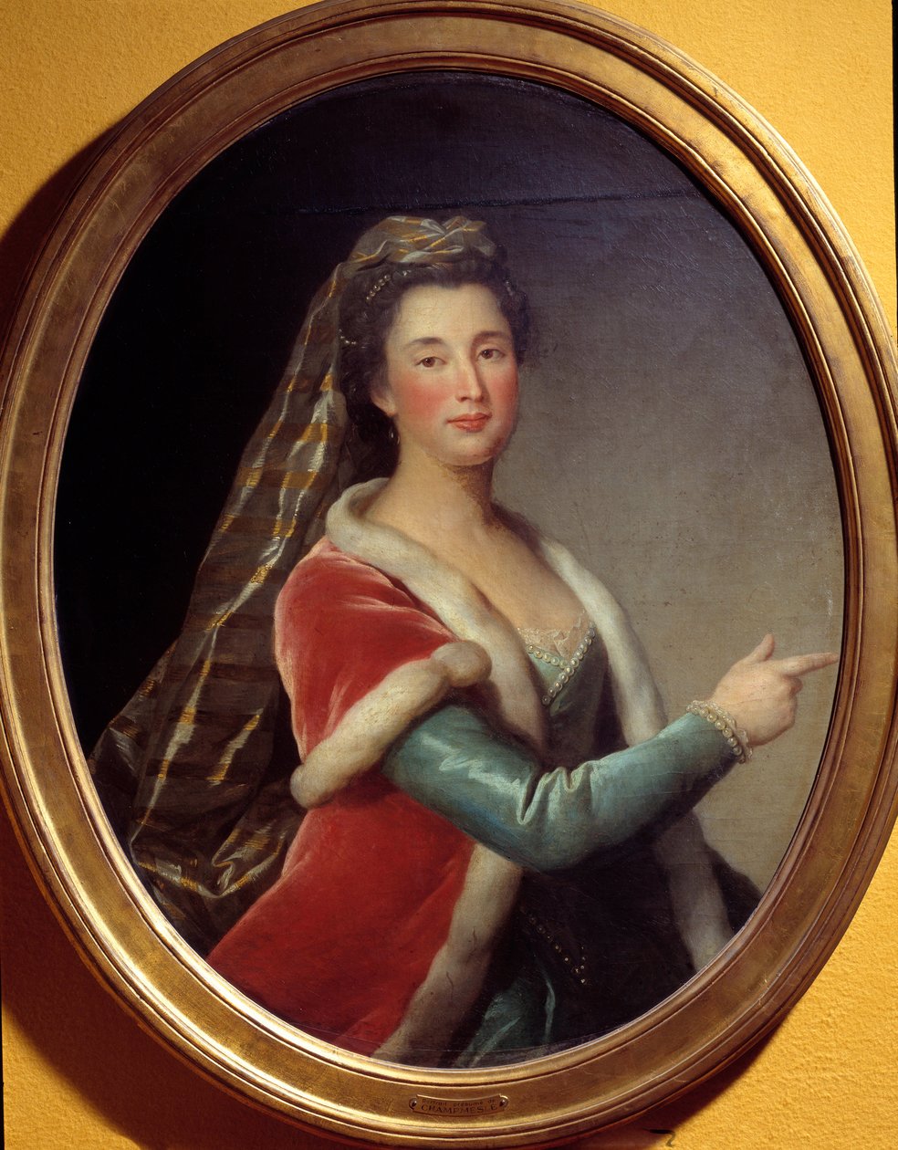 Retrato de Marie Desmares La Champmesle (1642-1698) atriz no papel de Roxane. Pintura anônima de French School