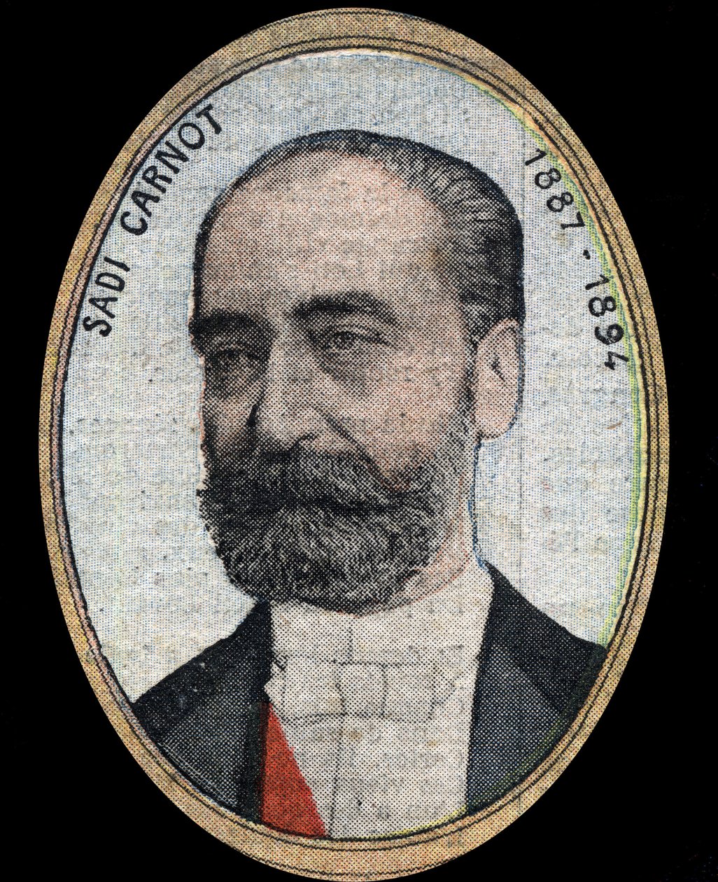 Retrato de Marie Francois Sadi Carnot (1837-1894), Presidente da República Francesa. de French School