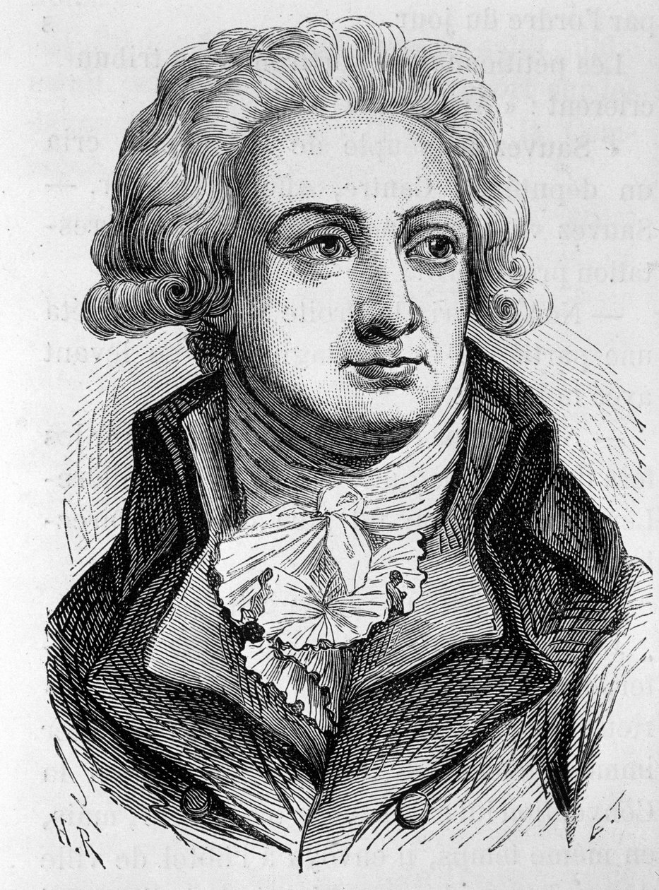 Retrato de Marie Jean Herault de Sechelles (1759-1794), política francesa - em “L&39;Histoire de France” de Henri Martin de French School