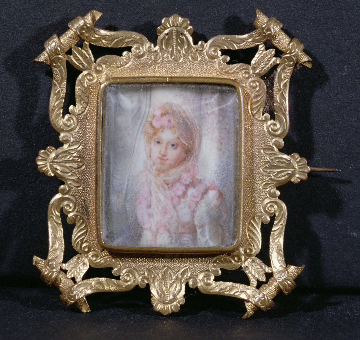 Retrato de Marie Laczinska (1786-1817) Condessa Walewska (wc em marfim) de French School