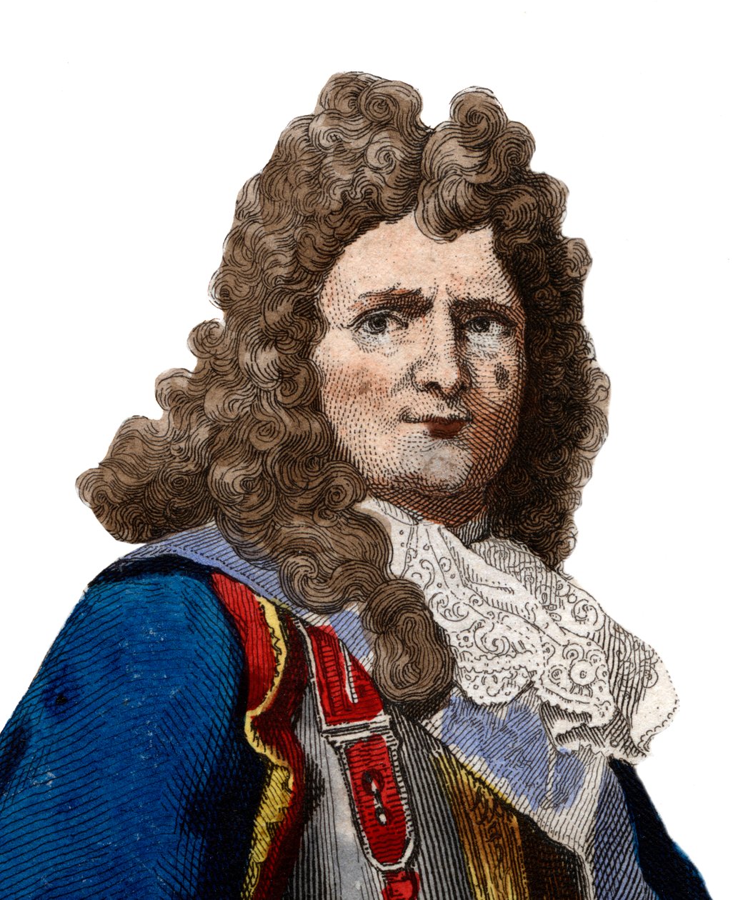 Retrato do Marquês de Vauban (1633-1707), marechal da França. de French School