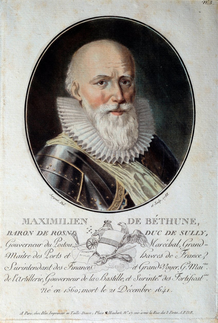 Retrato de Maximilian de Bethune, Duque de Sully (1560-1641). de French School