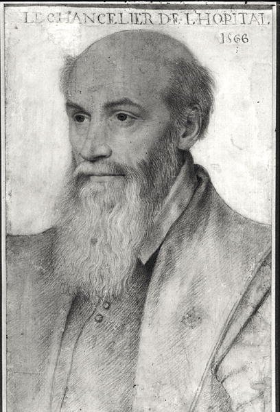 Retrato de Michel de LHospital (c.1504-73) 1566 de French School