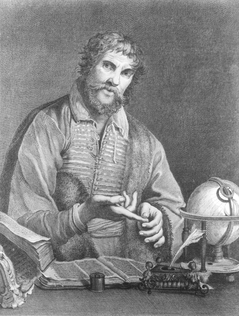 Retrato de Michel de Nostradame (1503-66) de French School