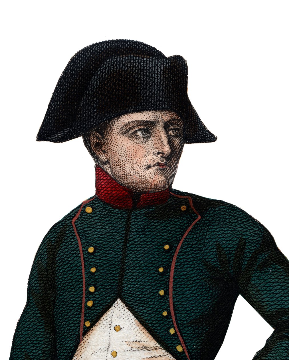 Retrato de Napoleão Bonaparte (1768-1821) como Primeiro Cônsul. de French School