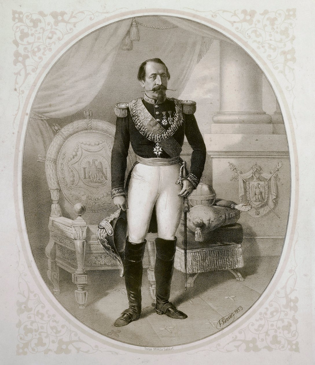 Retrato de Napoleão III (1808 - 1873) de French School
