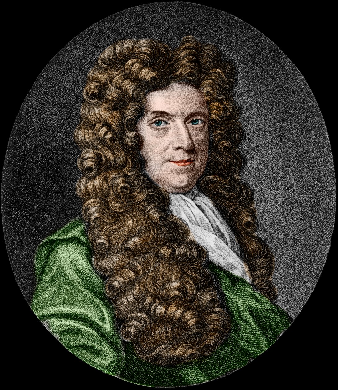 Retrato de Neremiah Cresceu (1641-1721). Botânico inglês. de French School