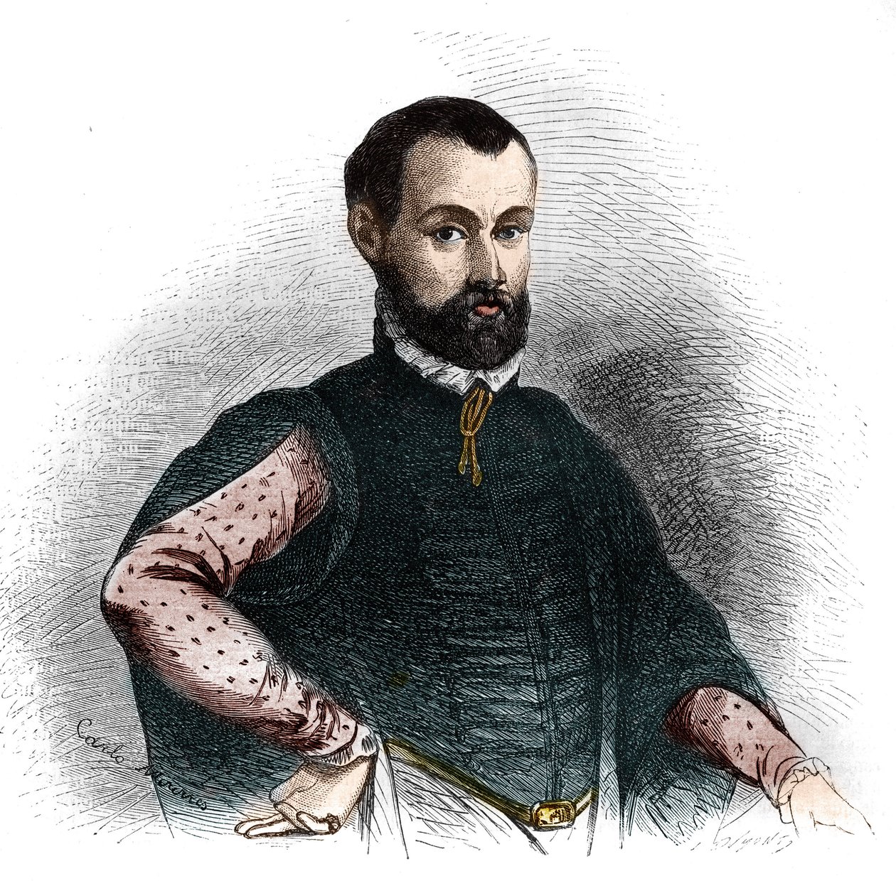 Retrato de Niccolo di Bernardo dei Machiavelli (Nicolas Machiavel de French School