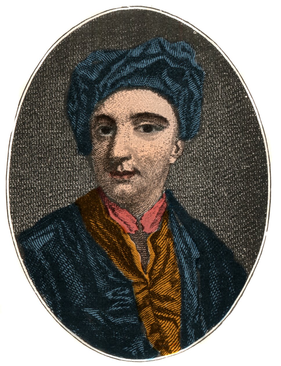 Retrato de Nicholas Rowe (1674 -1718), dramaturgo inglês, poeta e escritor diverso. de French School