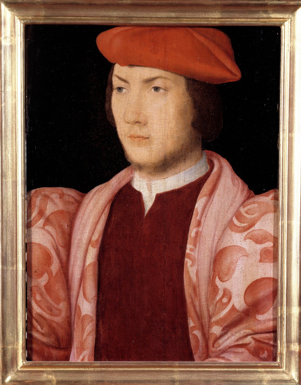 Retrato de Odet de Coligny, cardeal de Chatillon em 1534 (virilha filho de Gaspard de Coligny, Marechal da França e irmão do almirante Gaspard de Coligny) (1517-1571) por volta de 1535 Pintura da Escola Francesa do século XVI. Dim. 0,32x0,23m. Versaille de French School