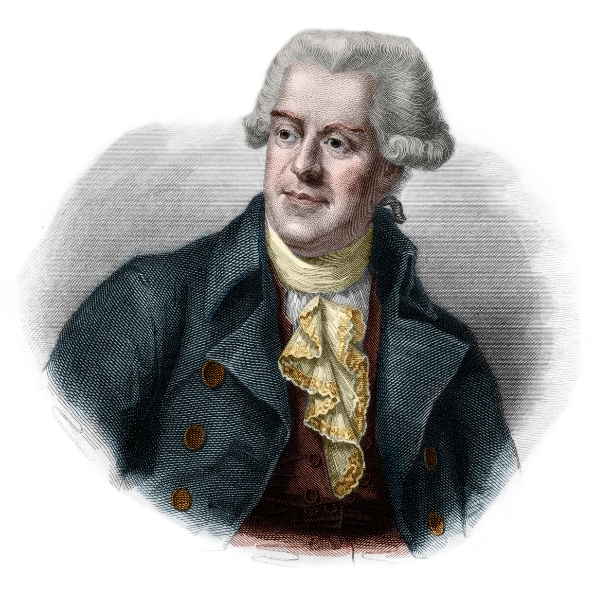 Retrato de Pascal (Pasquale) Paoli (1725-1807) patriota e líder da Córsega. de French School