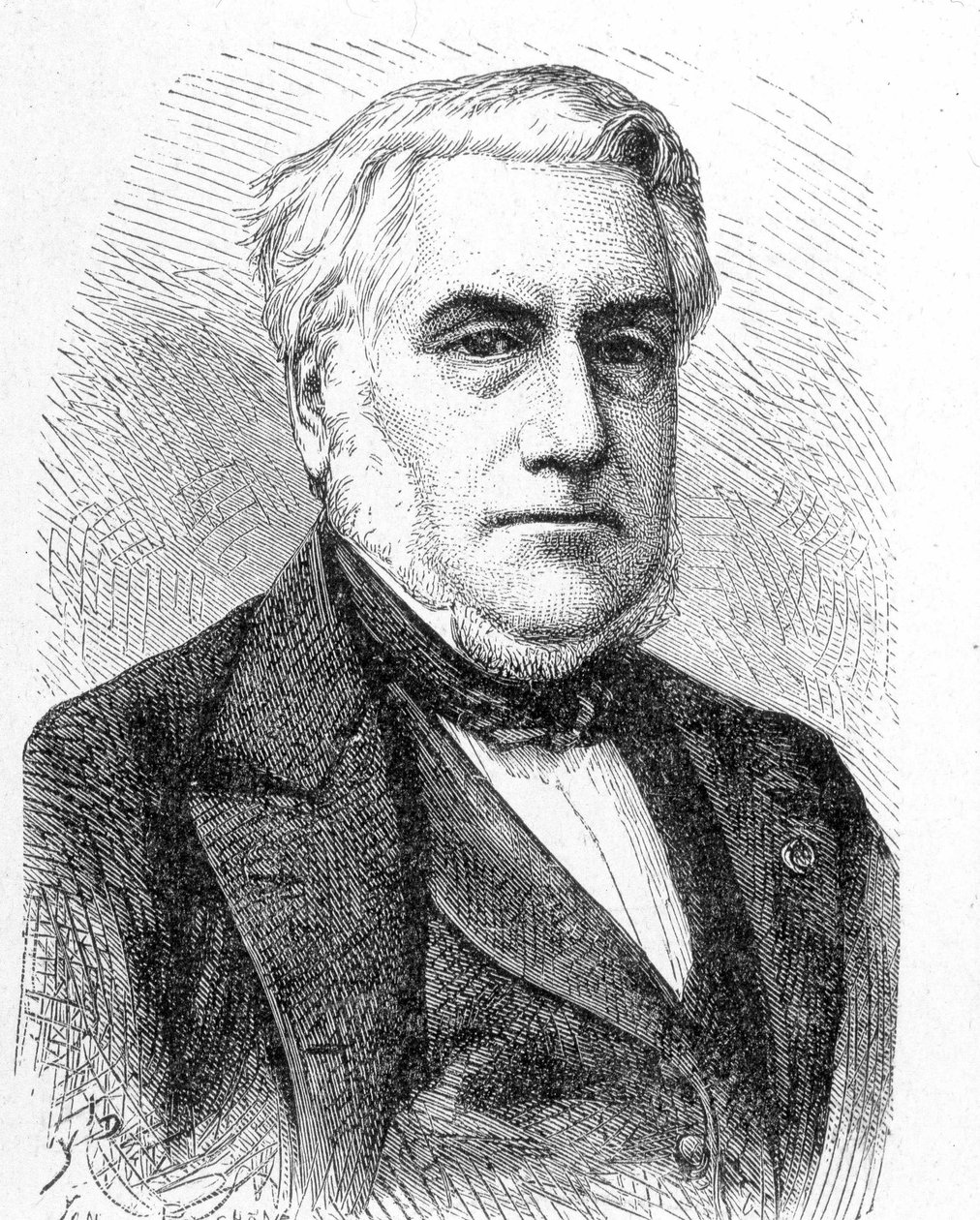 Retrato de Paulin Talabot (1799 - 1878) - em "Álbum de Ciências; ilustres estudiosos; Grandes Descobertas" 1896. de French School