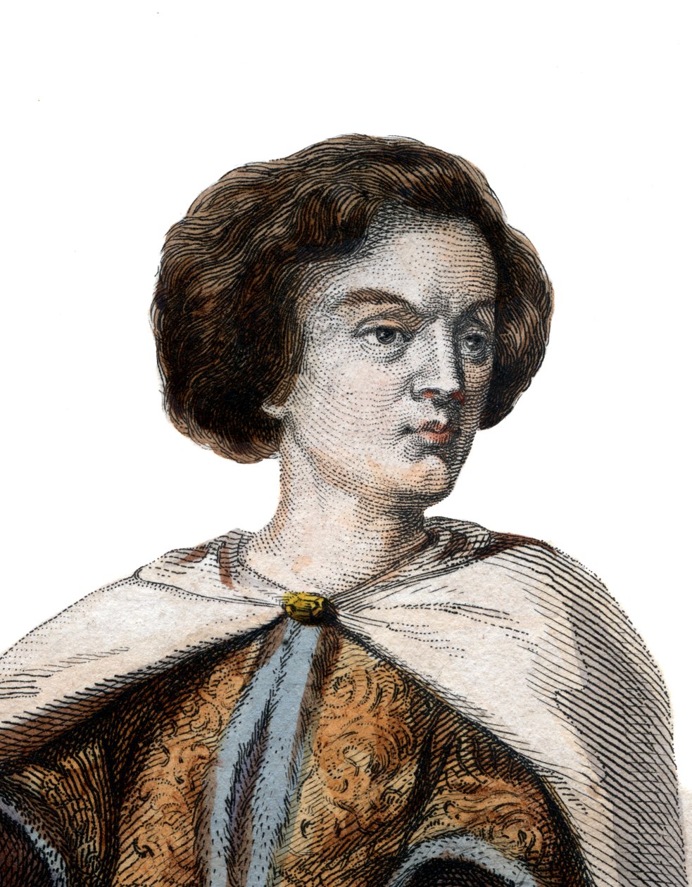 Retrato de Pedro Abelardo (Pierre Abeilard) (1079-1142), filósofo escolástico francês, teólogo e lógico. de French School