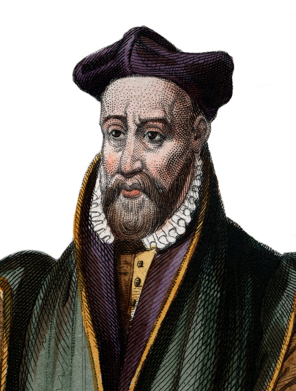 Retrato de Philibert Delorme (De Lorme) (De lOrme) (1510-1570), arquiteto francês. de French School