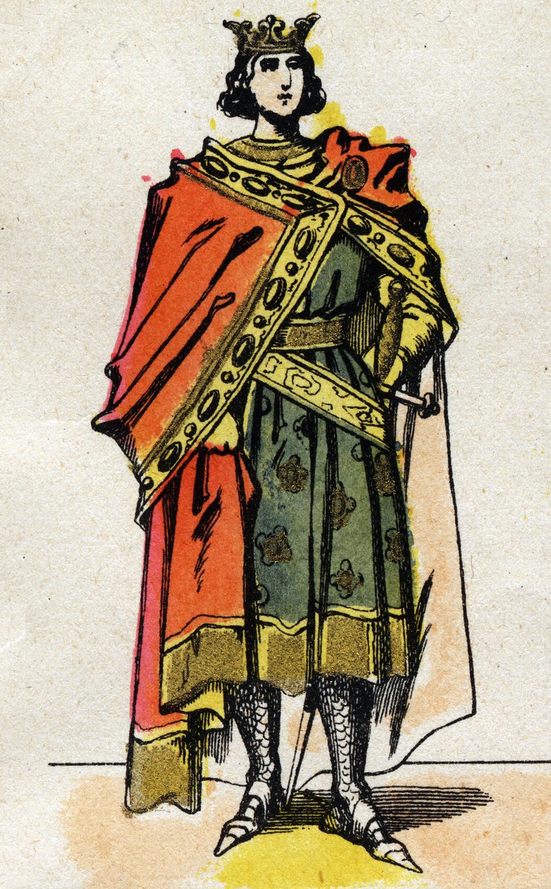 Retrato de Filipe V, o Longo (1294 - 1322), Rei de França. de French School