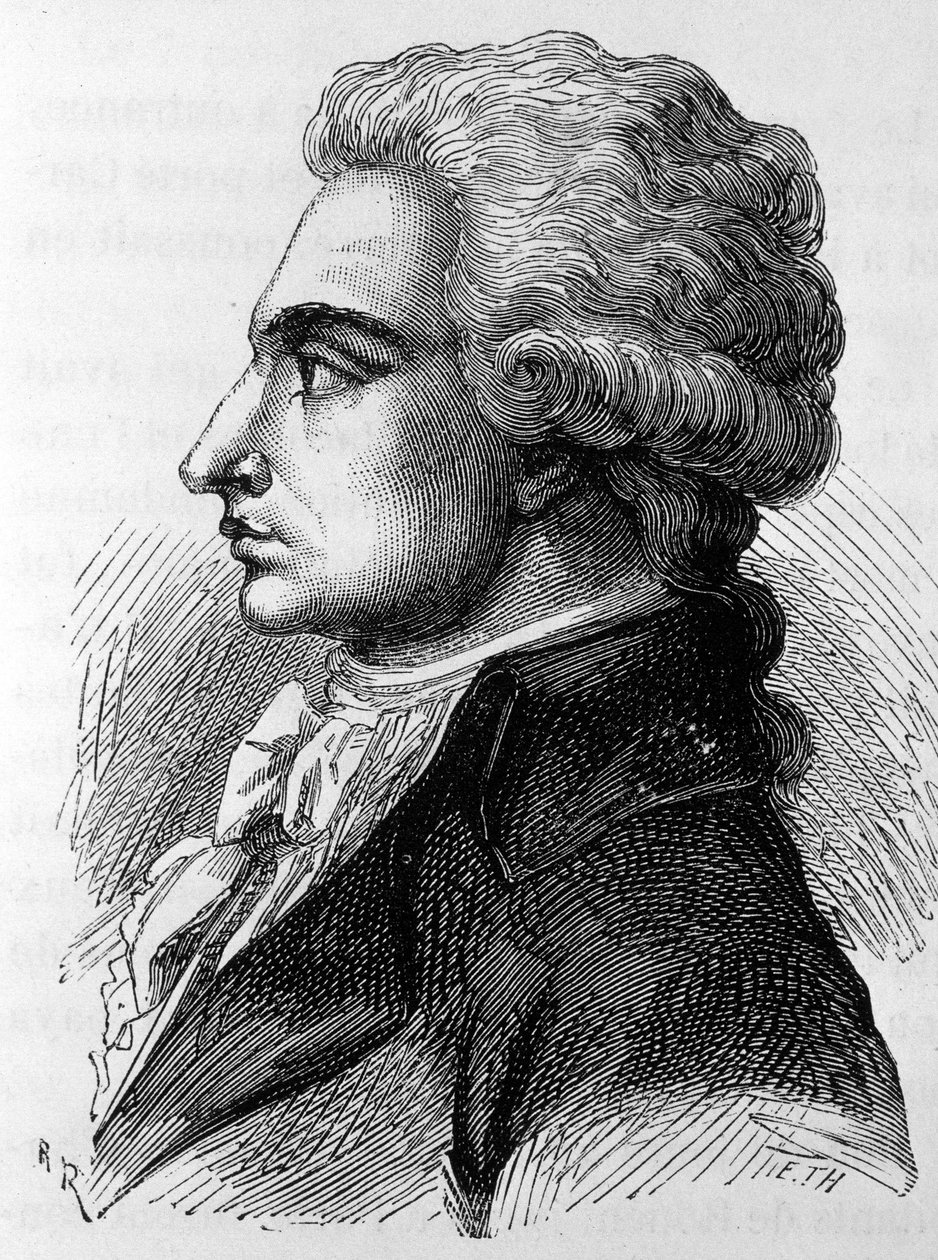 Retrato de Philippe Antoine Merlin, dit Merlin de Douai (1754-1838), político francês. Em “” A História da França ”” por Henri Martin de French School
