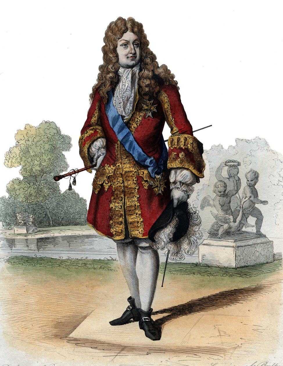 Retrato de Philippe II, duque de Orleans (1674-1723). de French School