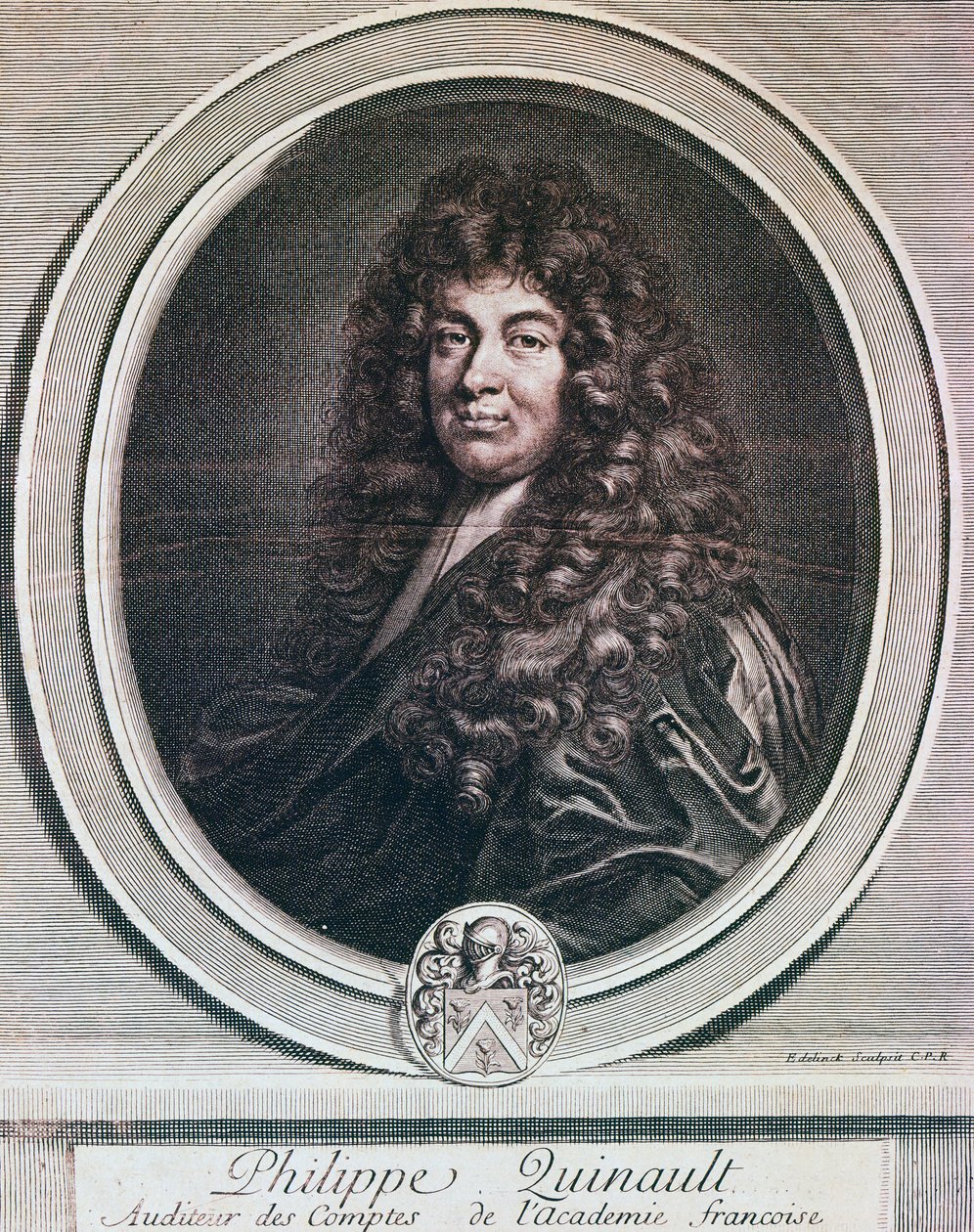 Retrato de Philippe Quinault de French School