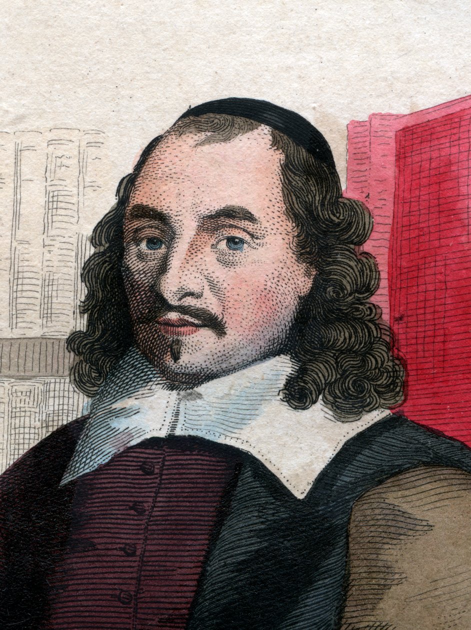 Retrato de Pierre Corneille (1606-1684), dramaturgo francês. de French School